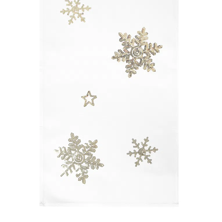 Bieżnik ISVEJ biały w cekiny 40x160 cm