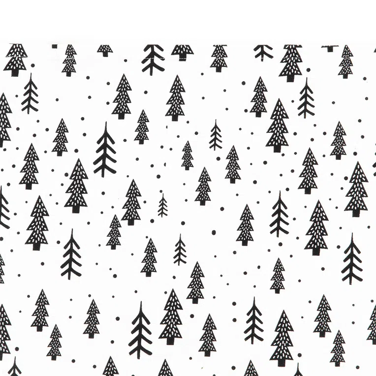 Zestaw ścierek kuchennych HALLA w czarne choinki 2*45x70 cm