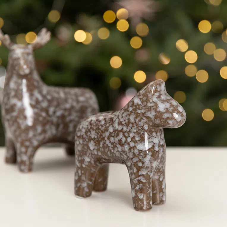 Ozdoba stojąca ISLA ceramiczna 12,6x13,2x4,7 cm