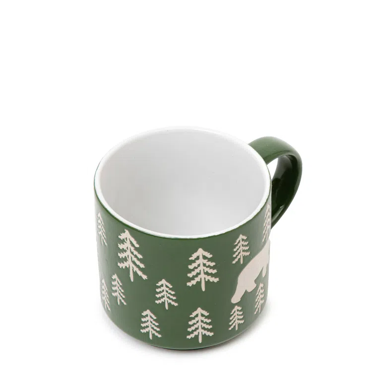 Kubek AVERO zielony z niedźwiadkiem 0,35 l