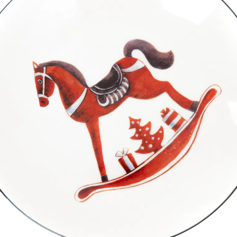 Talerz LANGA deserowy z konikiem 20 cm