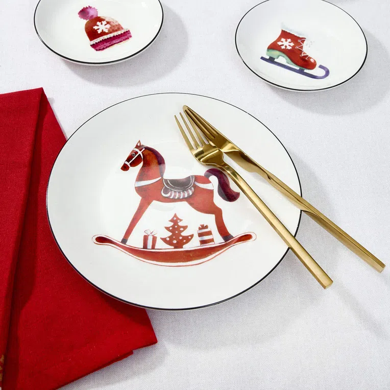 Talerz LANGA deserowy z konikiem 20 cm