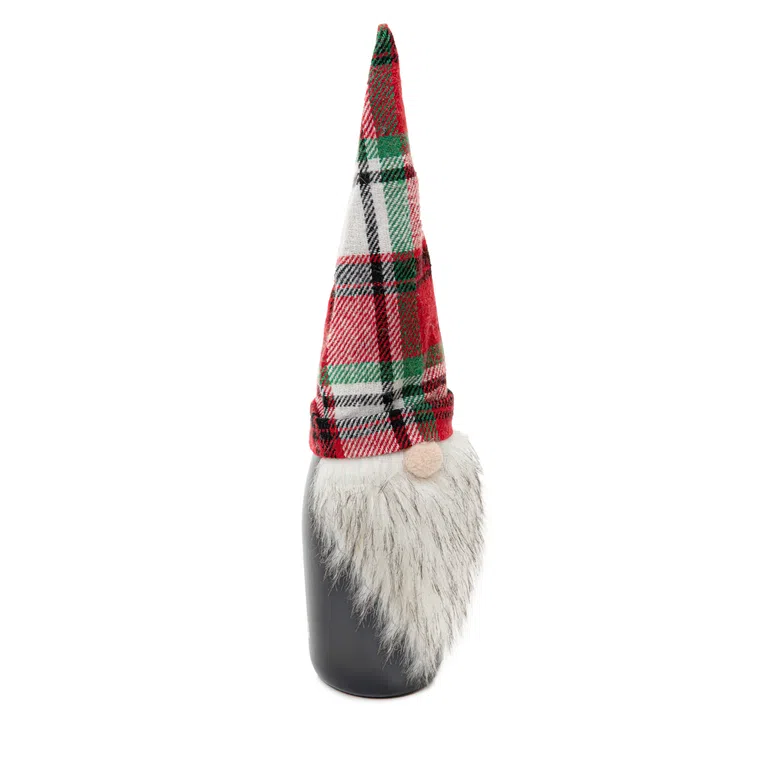 Pokrowiec ELIAS na wino w kratę 33 cm