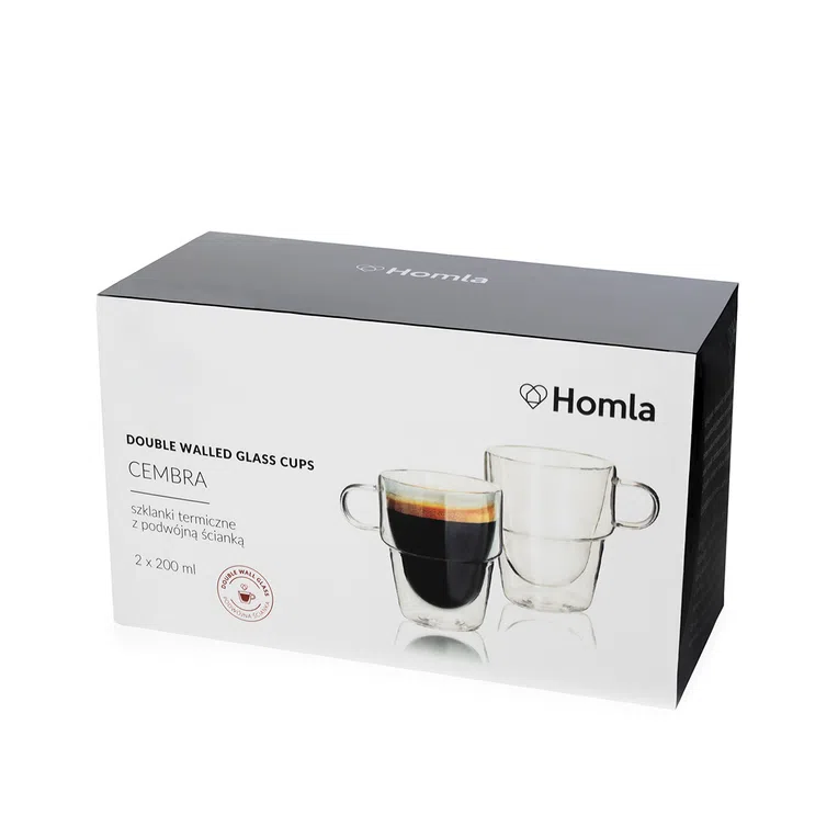 Zestaw szklanek CEMBRA z podwójną ścianką, 2 szt. 0,15 l