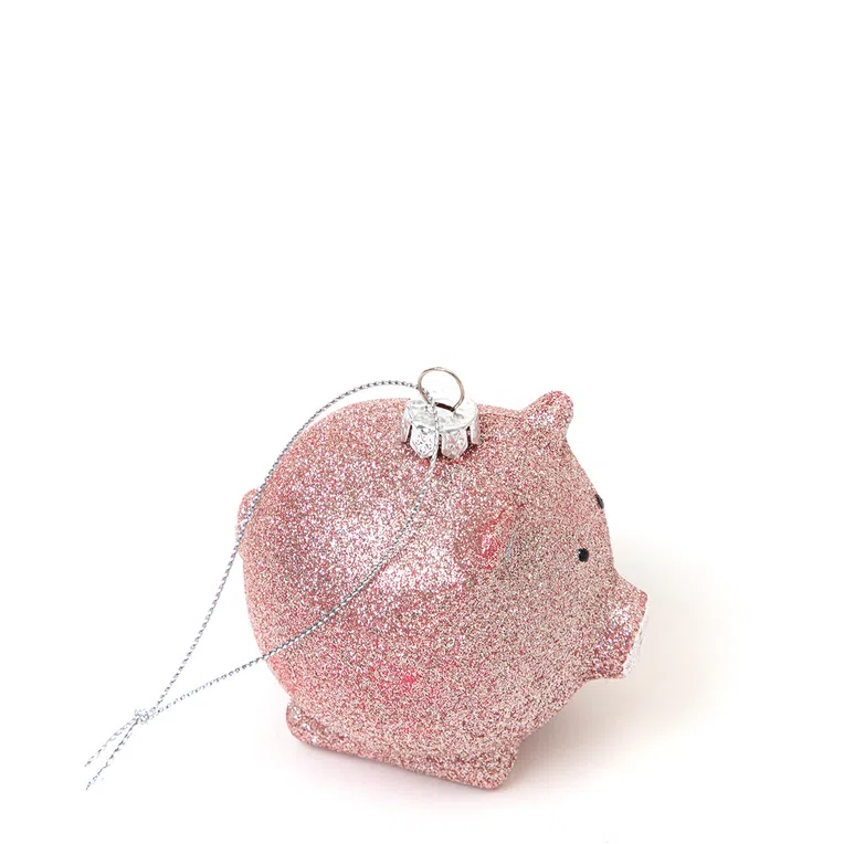 Zawieszka EVI PINK świnka okrągła 7 cm