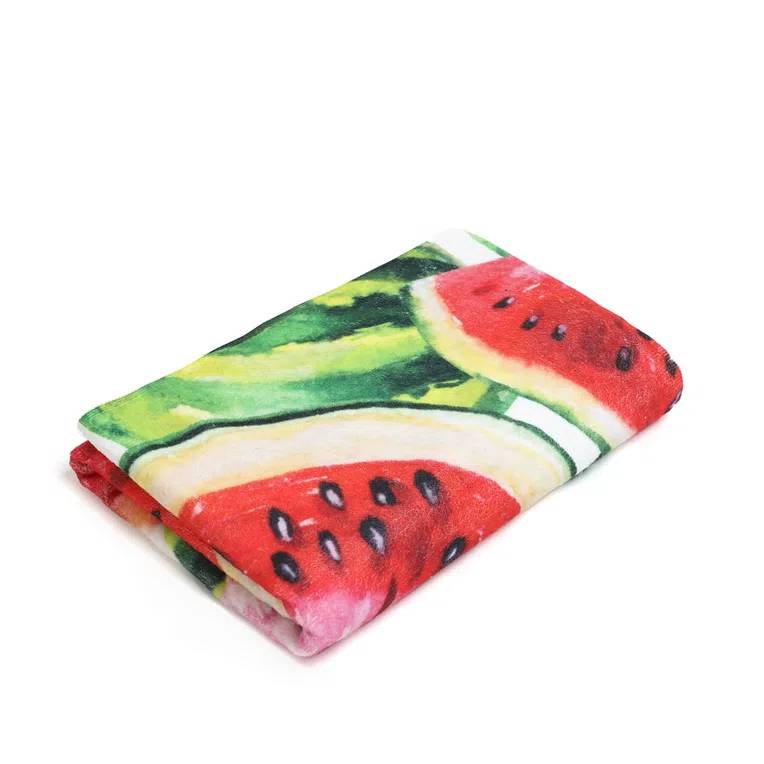 Ręcznik plażowy VERANO z nadrukiem w arbuzy 70x140