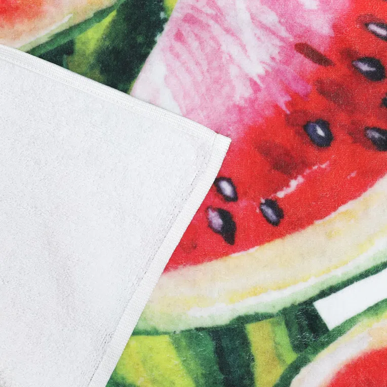 Ręcznik plażowy VERANO z nadrukiem w arbuzy 70x140