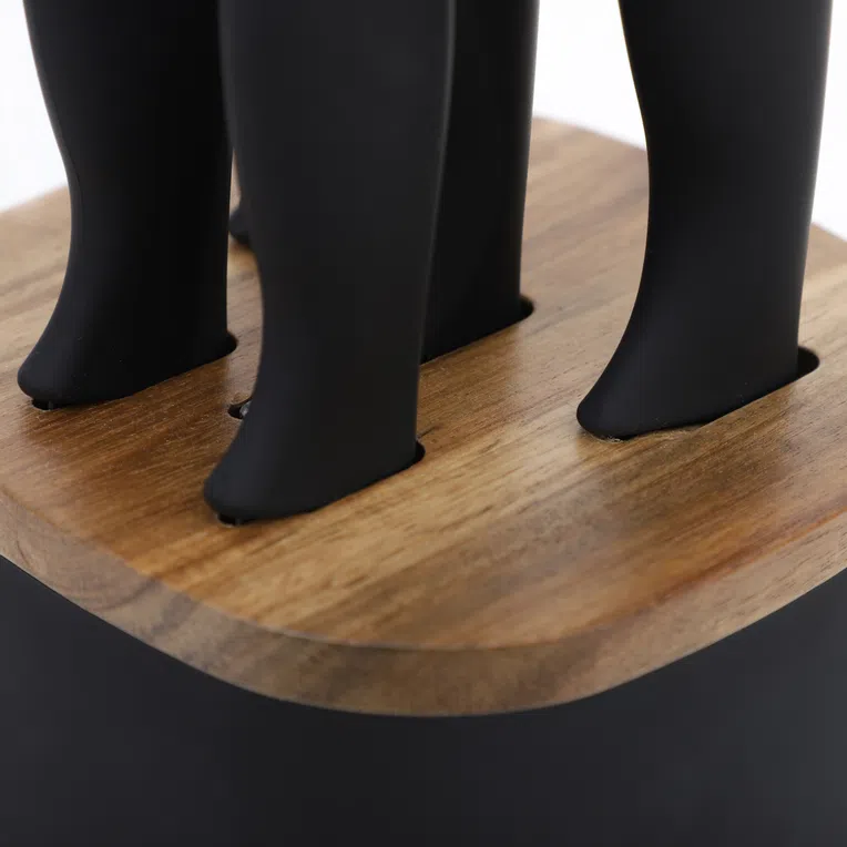 Zestaw noży SKAT w czarnym bloku 6 el.