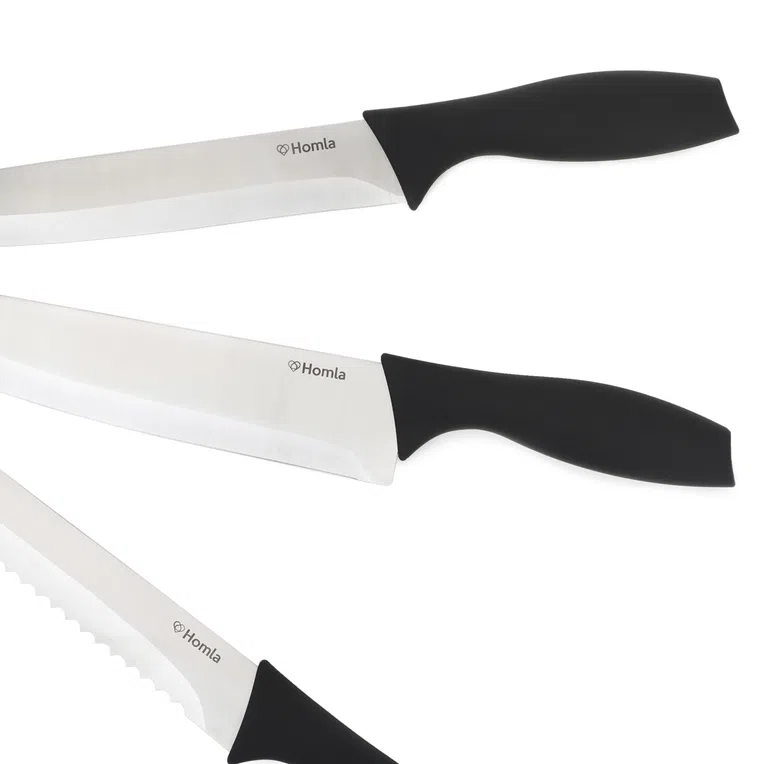 Zestaw noży SKAT w czarnym bloku 6 el.