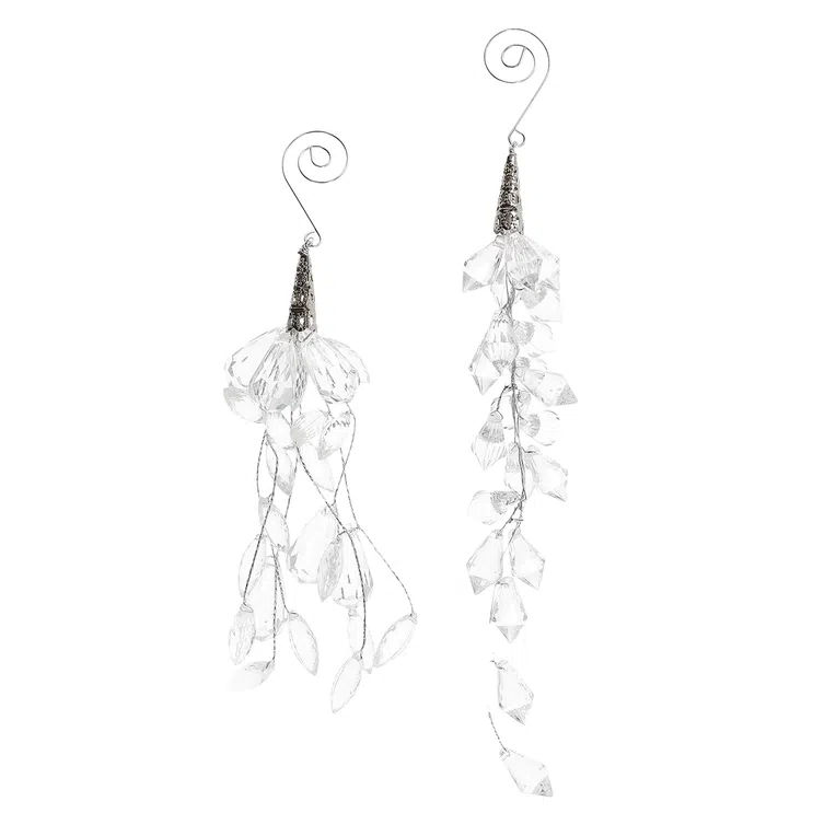 Zawieszka CRISTALLO akrylowa kryształki 2 szt. 17 cm, 23 cm