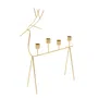 Świecznik LANDEL złoty jeleń 34x10,5x44 cm