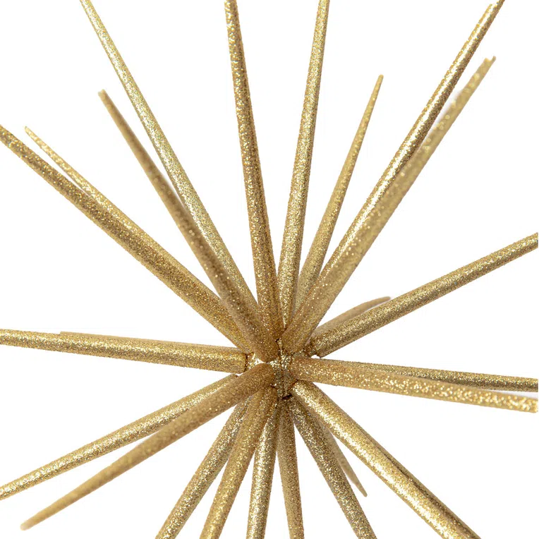 Zawieszka ESTREL złota brokatowa gwiazda 3D 31 cm