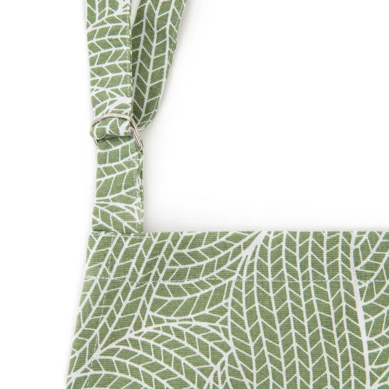 Fartuch kuchenny DAHON zielony w liście 60x80 cm