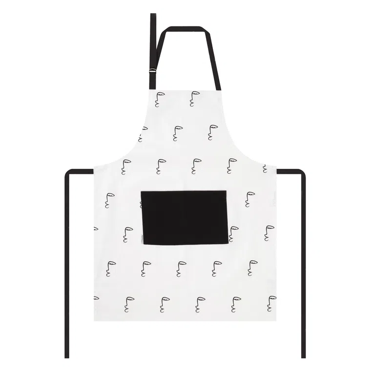 Fartuch kuchenny MUKHA z twarzami 60x80 cm