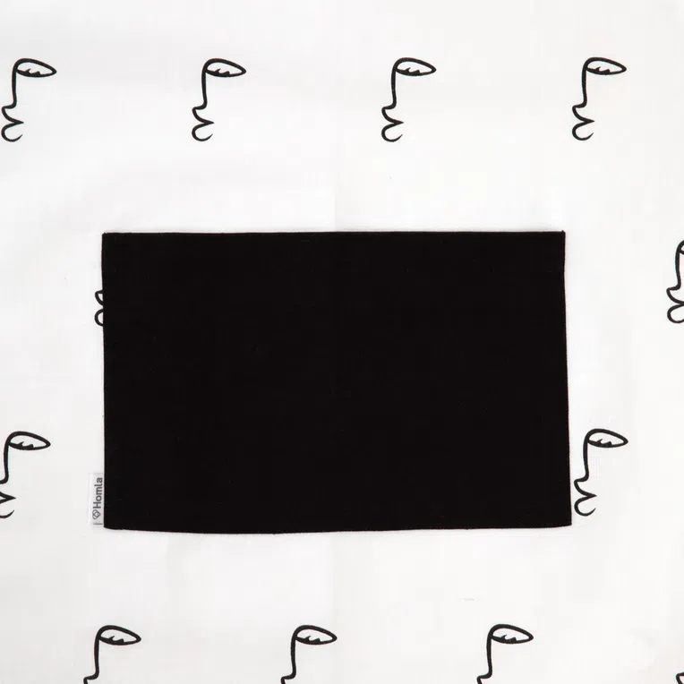 Fartuch kuchenny MUKHA z twarzami 60x80 cm