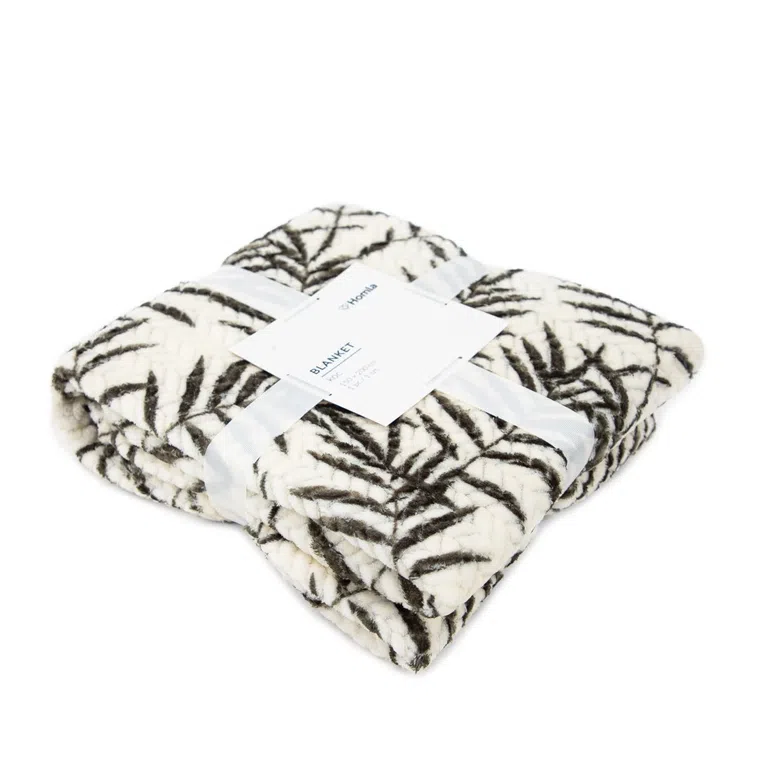 Koc BLOS w liście zielone 150x200 cm