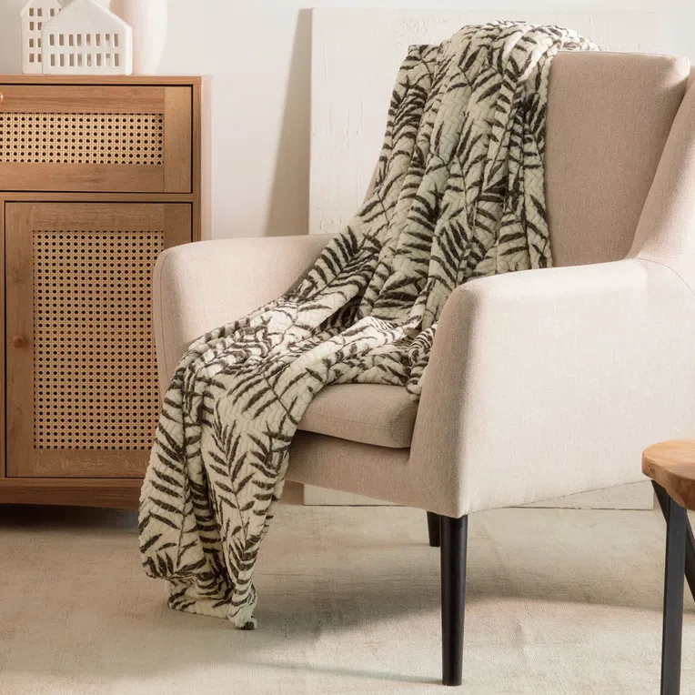 Koc BLOS w liście zielone 150x200 cm