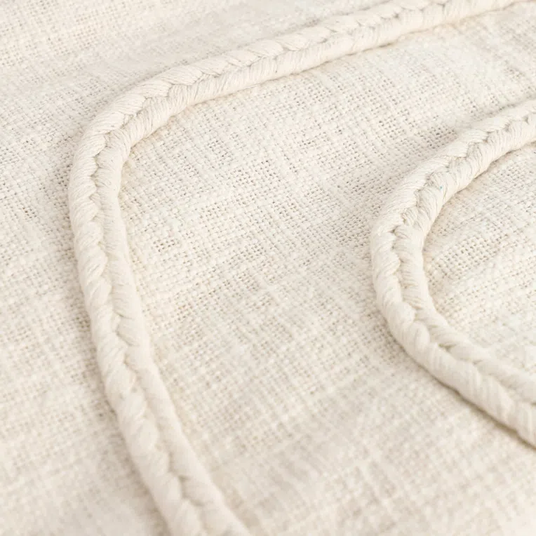 Pled VIBER z plecionymi warkoczami 130x170 cm