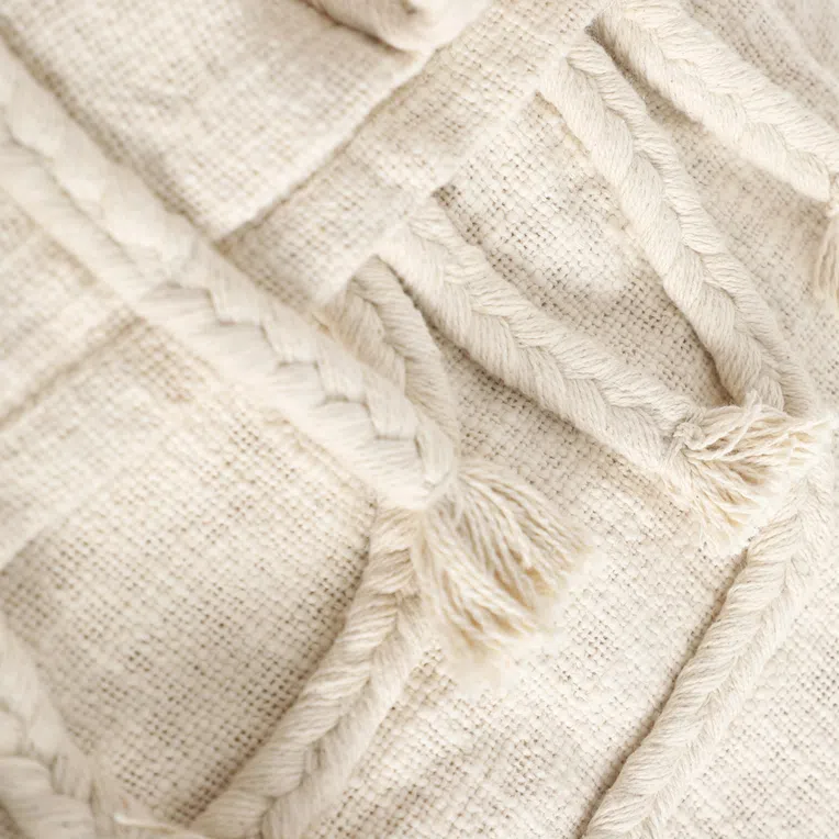 Pled VIBER z plecionymi warkoczami 130x170 cm