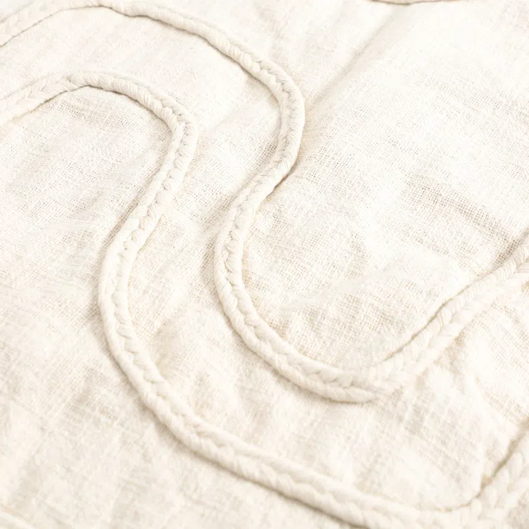 Pled VIBER z plecionymi warkoczami 130x170 cm