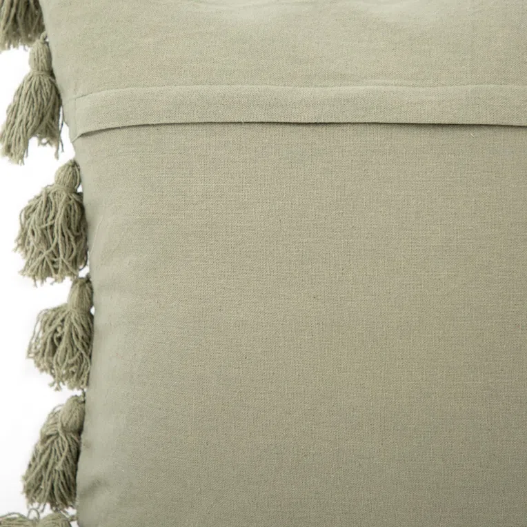 Poszewka DREL z frędzlami pistacjowa 45x45 cm