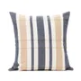Poszewka REZZA w beżowo niebieskie paski 45x45 cm