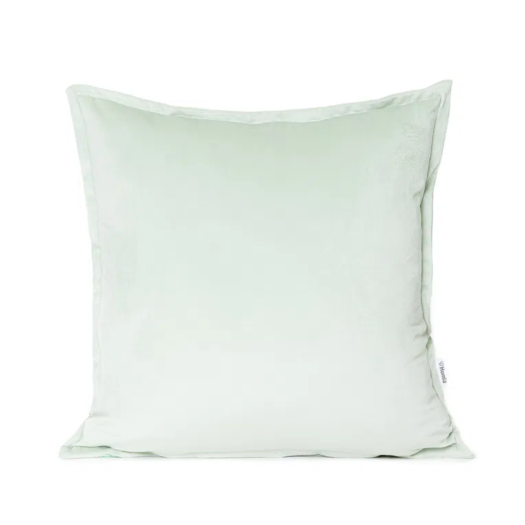 Poszewka NANTU welwetowa imitacja sztruksu pistacjowa 45x45+1.5 cm