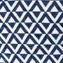 Poszewka ALTARA w romby z frędzlami granatowa 45x45 cm
