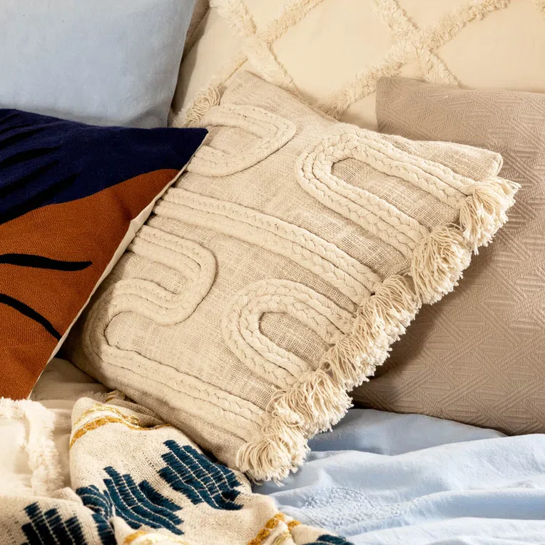 Poszewka VIBER z plecionymi warkoczami 45x45