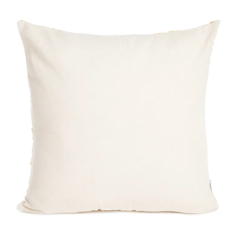 Poszewka MULTIA w listki musztardowe 45x45 cm