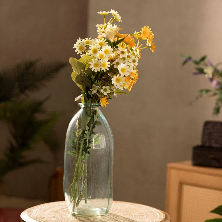 Gałązka MEADOW sztuczna rumianek 64 cm