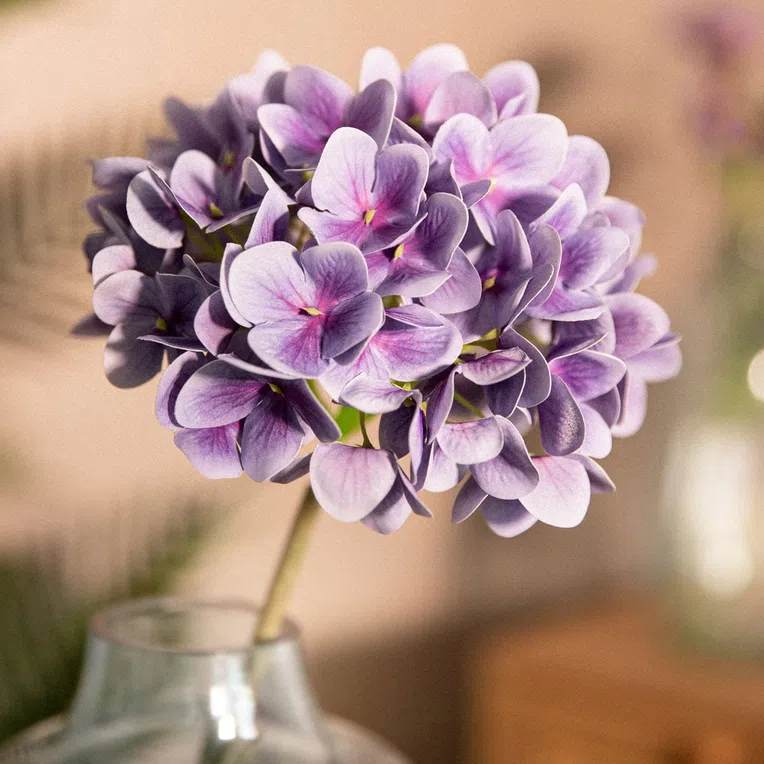 Kwiat sztuczny WINKY hortensja fioletowa 66 cm