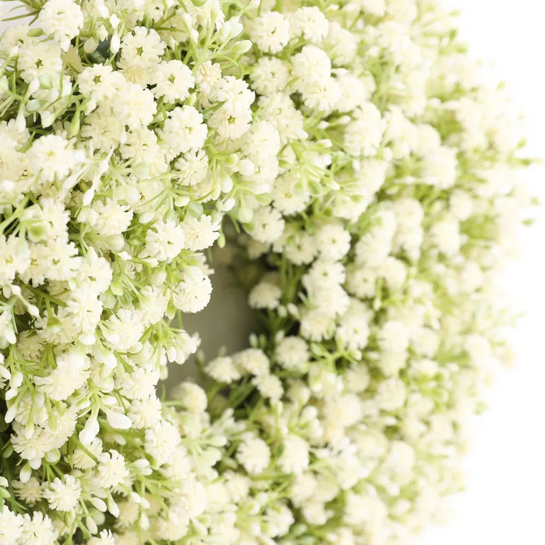 Wianek CLADEL sztuczny kremowy 36 cm