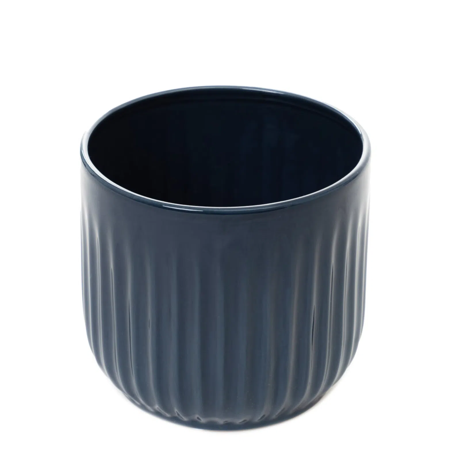 Osłonka na doniczkę DASH granatowa 14x13 cm