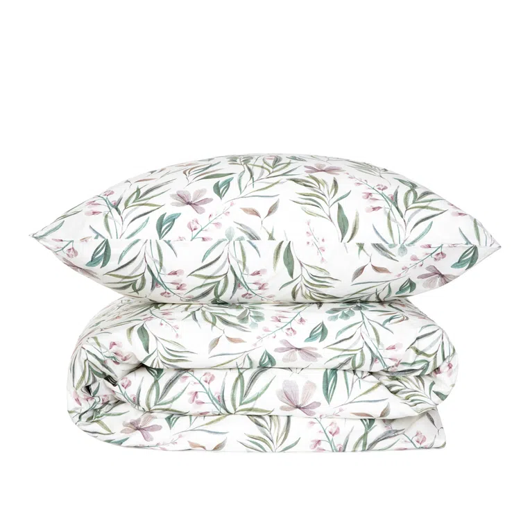 Pościel FLORIDO bawełniana w kwiaty 200x220 cm