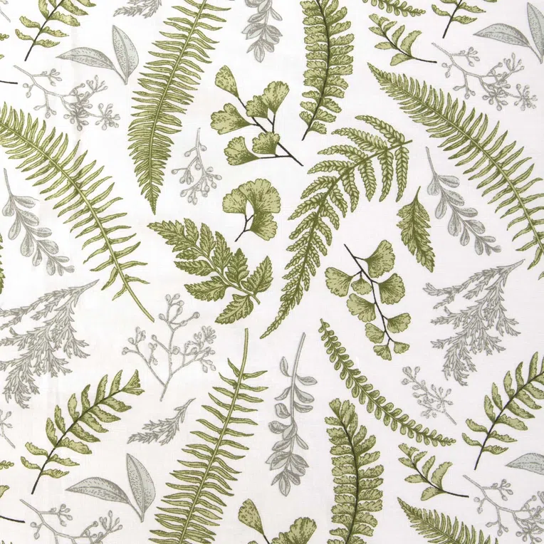 Pościel CLAVIER bawełniana liście paproci 200x220 cm