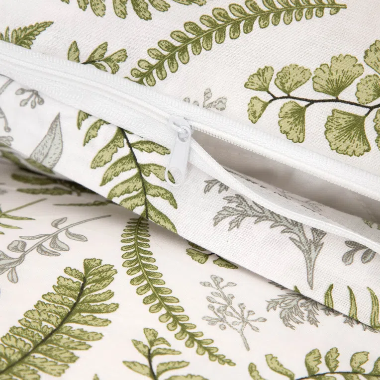 Pościel CLAVIER bawełniana liście paproci 200x220 cm