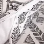 Pościel TROIS bawełniana w czarne wzory 160x200 cm