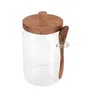 Pojemnik CARLOS szklany z akacjową łyżeczką 0,9 l