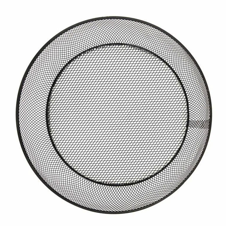 Koszyk GRIDIO okrągły czarny 32 x 10 cm