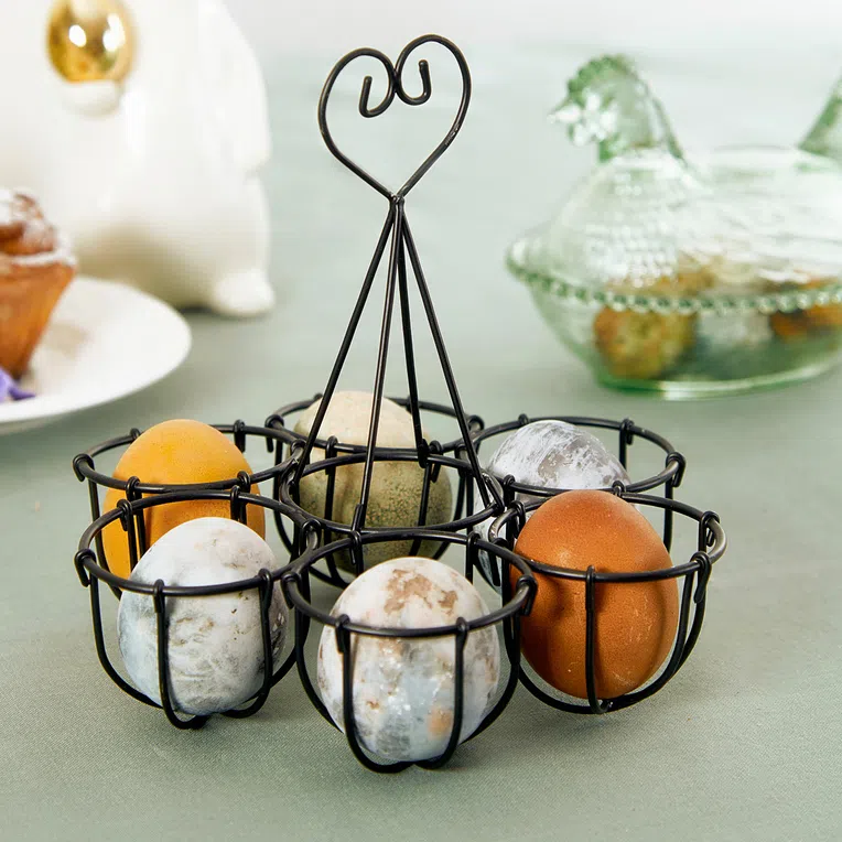 Koszyk HASELE na jajka z uchwytem 18x19 cm