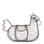 Koszyk HASELE wielkanocny kura brązowa 18X23 cm