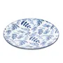 Talerz NAVIA obiadowy granatowy listki 27cm