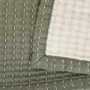 Narzuta SELINA muślinowa z przeszyciami zielono-beżowa 180x220 cm