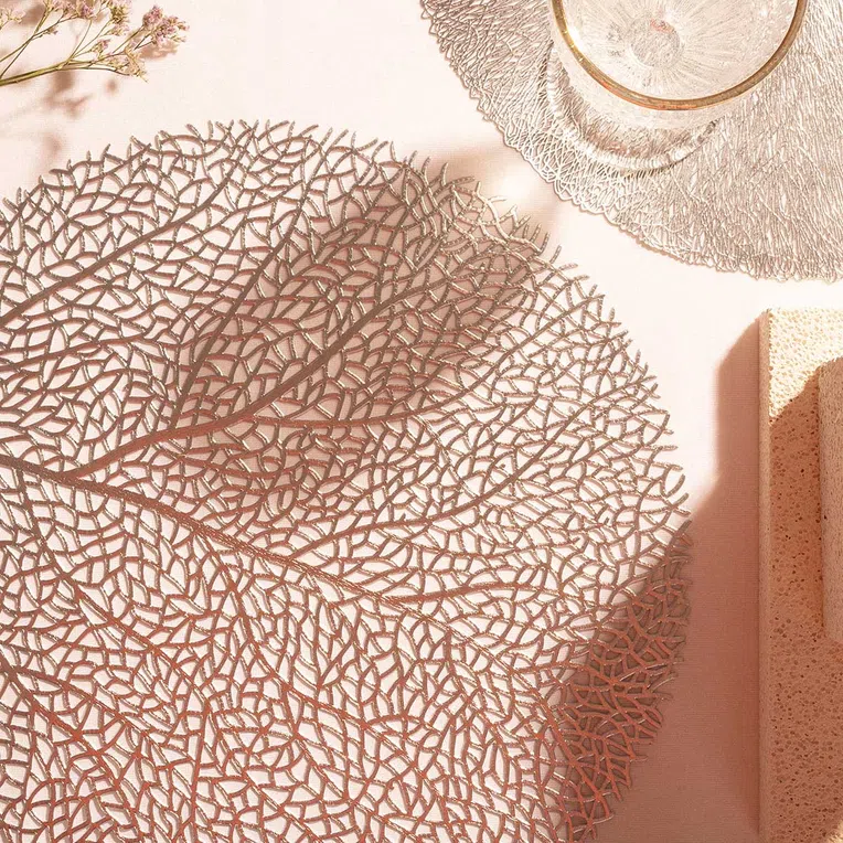 Podkładka do jadalni RAGGI srebrna 38 cm