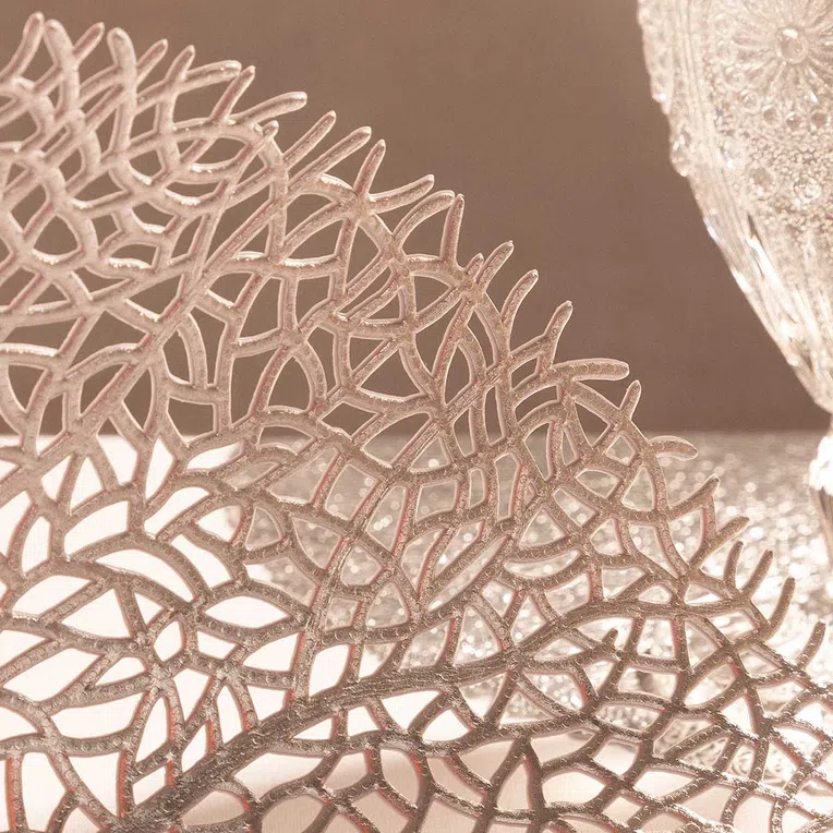 Podkładka do jadalni RAGGI srebrna 38 cm