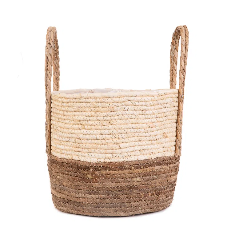 Osłonka na doniczkę KOES naturalna 32x28x28 cm