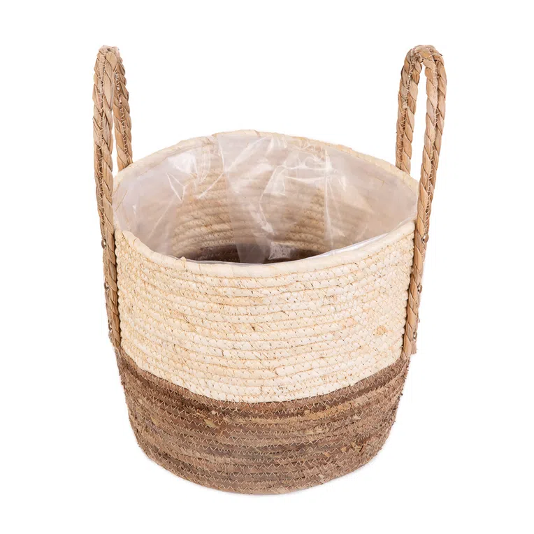 Osłonka na doniczkę KOES naturalna 32x28x28 cm