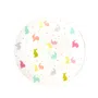 Talerz wielkanocny RABBITO deserowy z kolorowymi zającami 20 cm