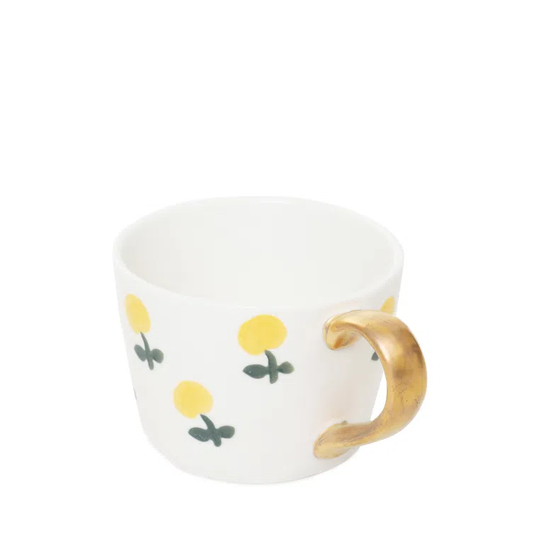 Kubek FRIZZY w cytryny ze złotym uchem 0,3 l